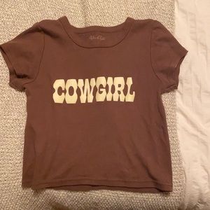 Brandy Melville Ashlyn Cowgirl Crop Top